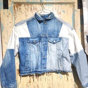 Vervet Denim Patchwork Jacket Size Small
